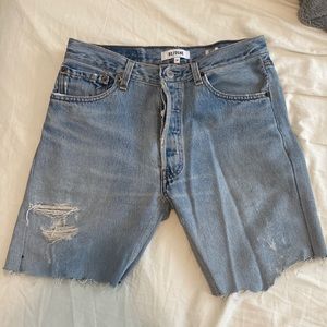 ReDone Levi’s Cut Off Jean Shorts